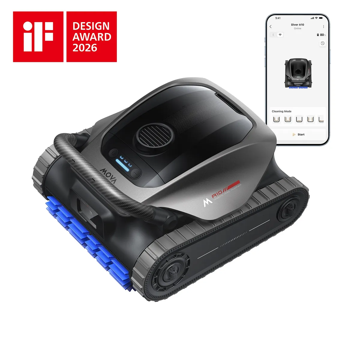 MOVA Mở Rộng Dòng Robot Vệ Sinh Hồ Bơi Với Diver R10 và Handler V10