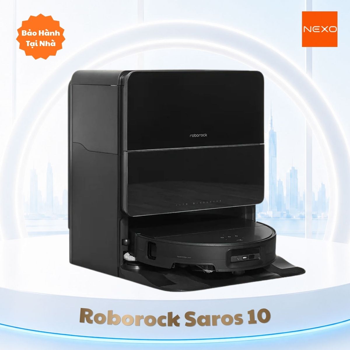 Robot hút bụi lau nhà Roborock Saros 10 – Bản Quốc Tế