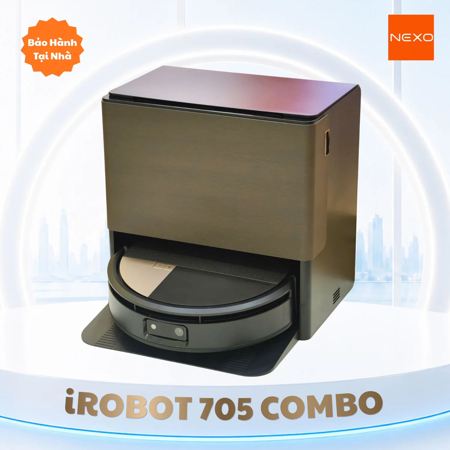 Robot Hút Bụi Lau Nhà iRobot Roomba Max 705 Combo