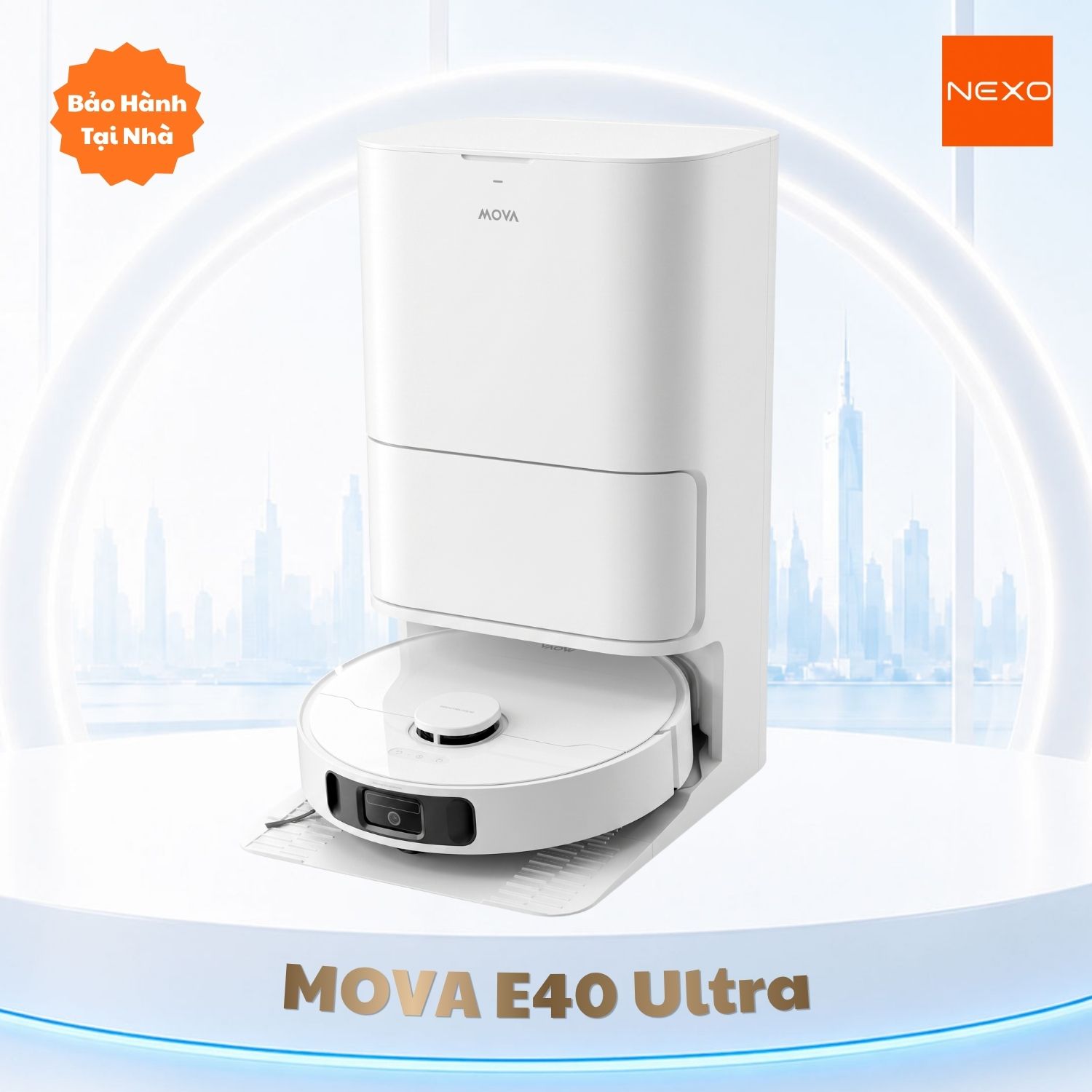 Robot hút bụi lau nhà Mova E40 Ultra – Hàng Chính Hãng