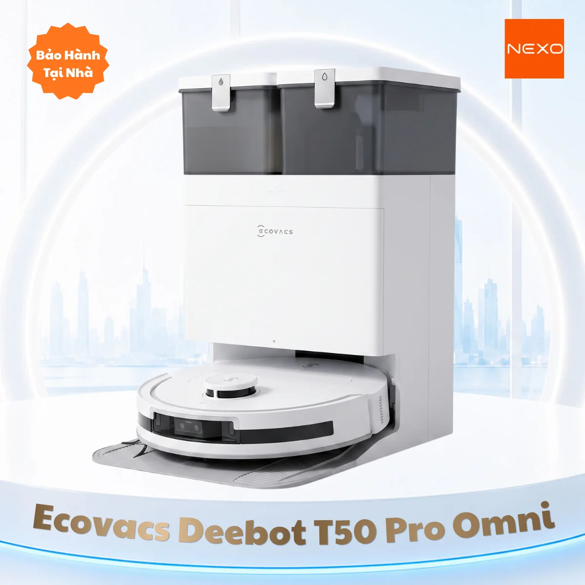 Robot hút bụi lau nhà Ecovacs Deebot T50 Pro Omni – Bản Quốc Tế