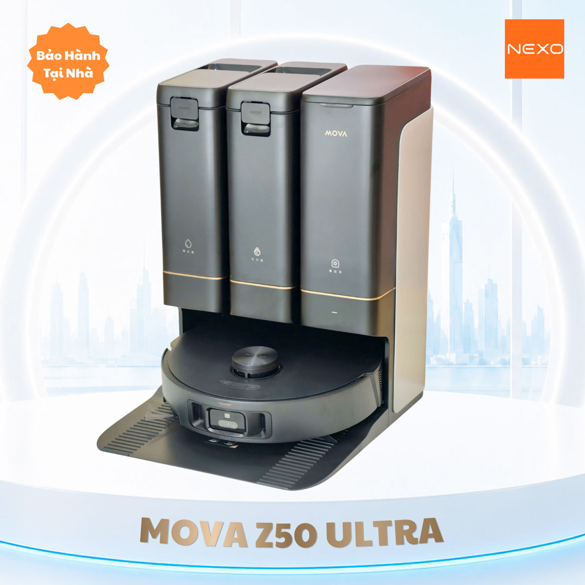 Robot hút bụi lau nhà Mova Z50 Ultra – Hàng Chính Hãng