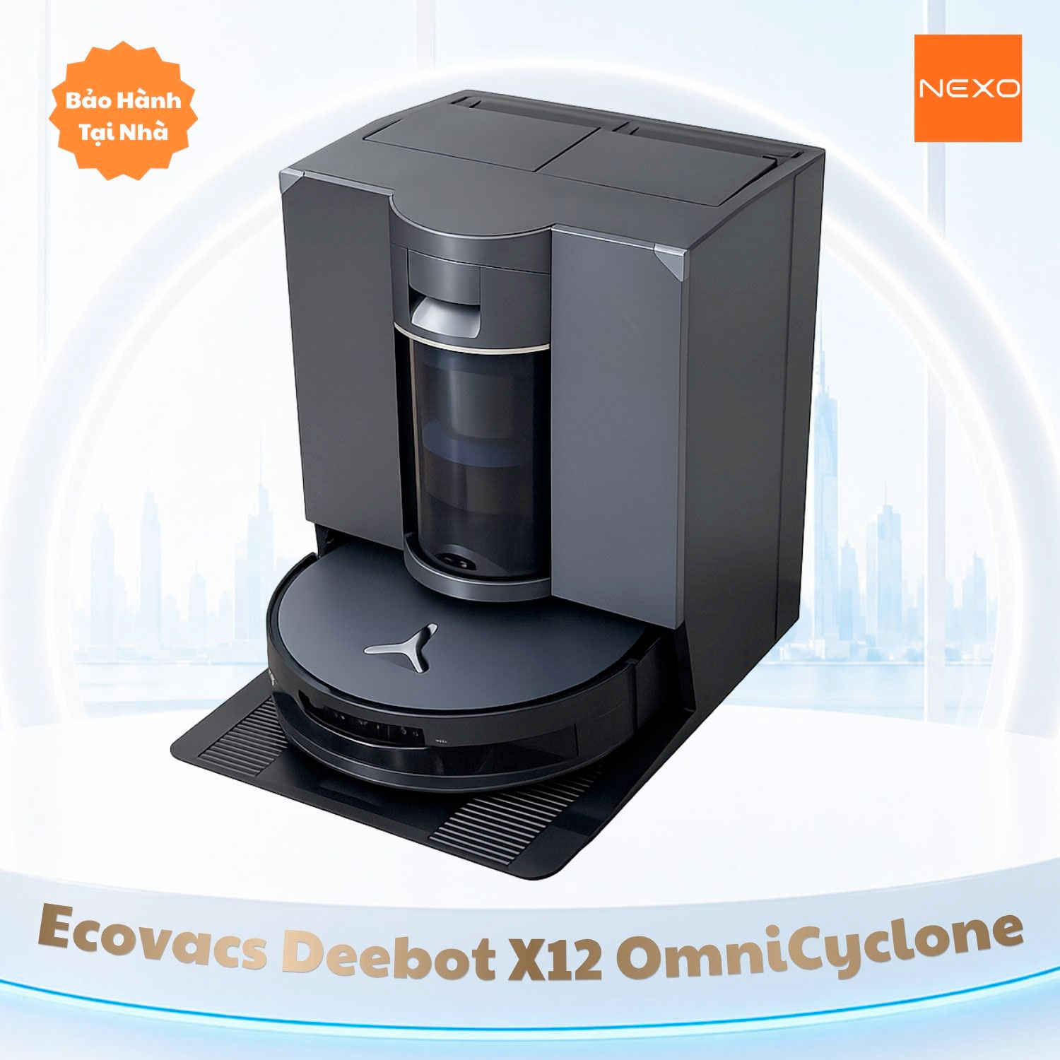 Robot hút bụi lau nhà Ecovacs Deebot X12 OmniCyclone – Bản Quốc Tế