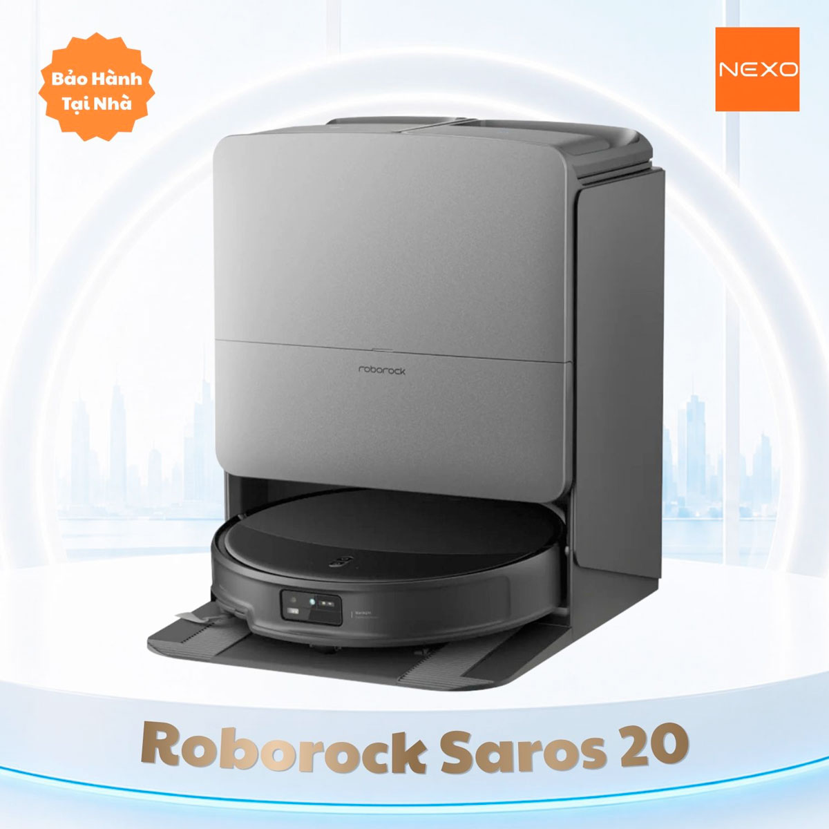 Robot hút bụi lau nhà Roborock Saros 20 –  Bản Quốc Tế