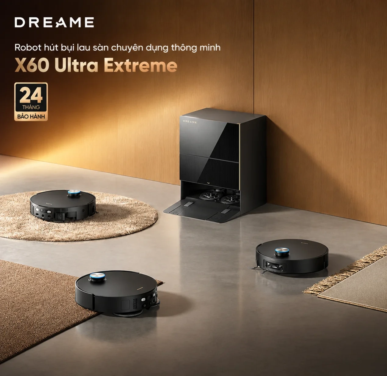 Robot hút bụi lau sàn chuyên dụng thông minh X60 Ultra Extreme