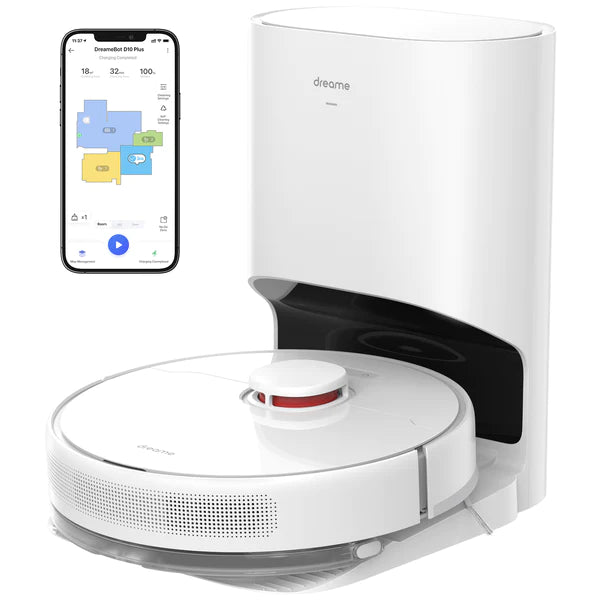 Robot Hút Bụi Lau Nhà Dreame D10 Plus kèm Trạm Tự Động Đổ Rác