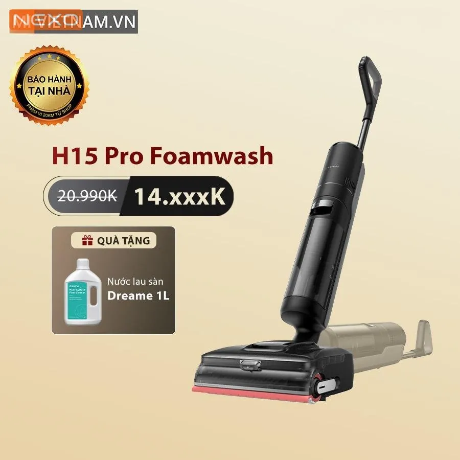 Máy hút bụi lau nhà cầm tay Dreame H15 Pro FoamWash – Bản Quốc Tế