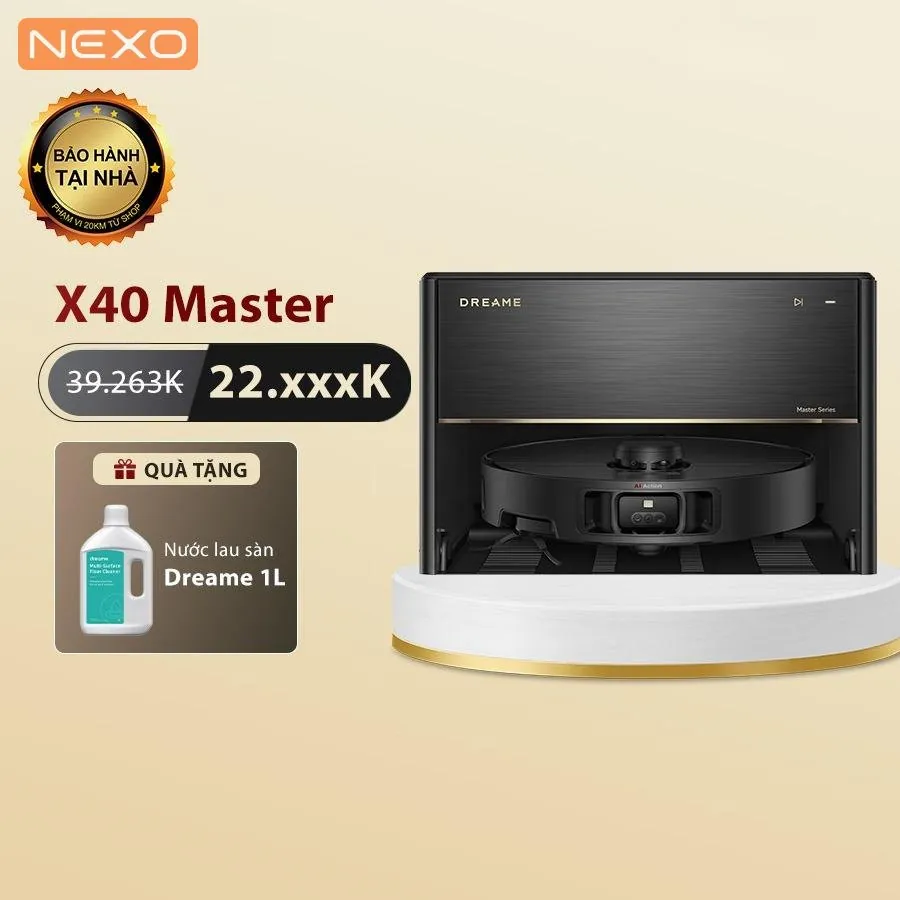 Robot hút bụi lau nhà Dreame X40 Master – Bản Quốc Tế