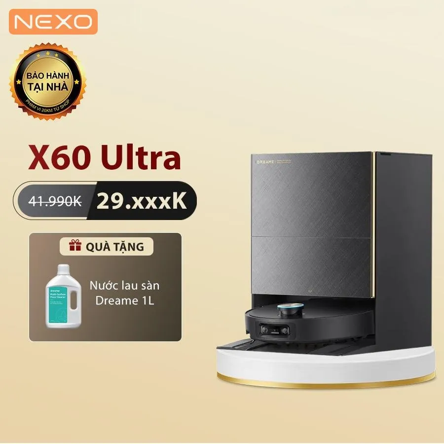 Robot hút bụi lau nhà Dreame X60 Ultra – Bản Quốc Tế