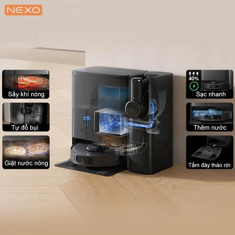 Robot hút bụi lau nhà Ecovacs Deebot T30S Combo – Bản Quốc Tế