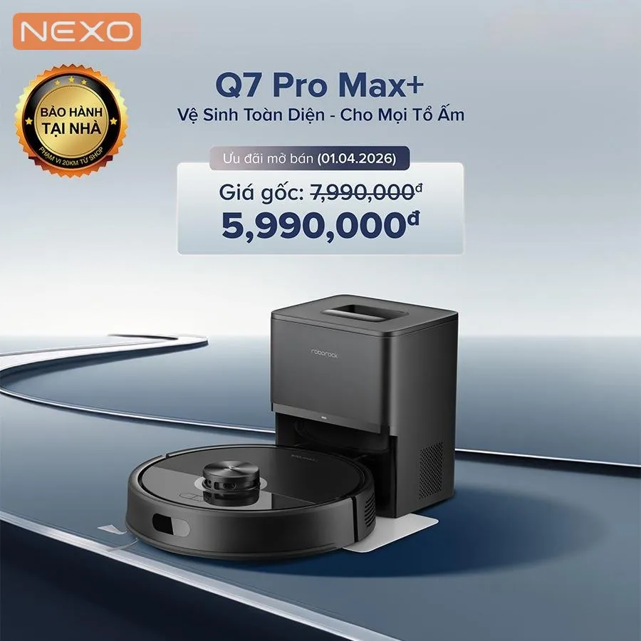Robot hút bụi lau nhà Roborock Q7 Pro Max + – Bản Quốc Tế